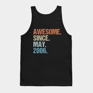 Born In May 2006 14th Birthday Gif114 Yrs Old Tank Top